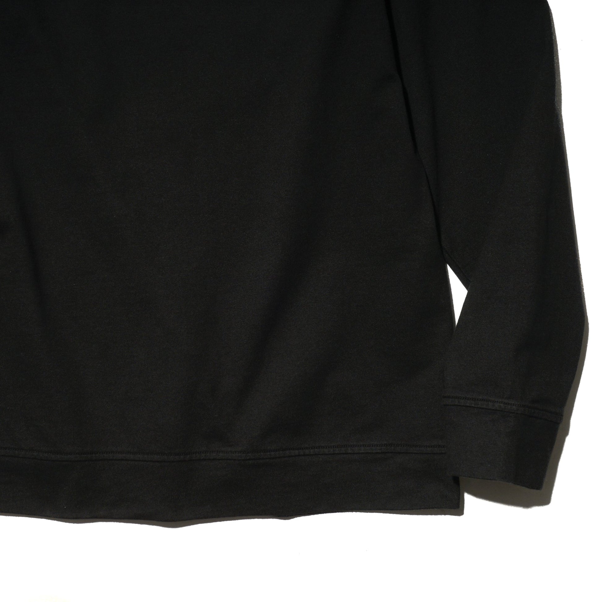 HEAVY COTTON JERSEY CREWNECK "BLACK" - PLG