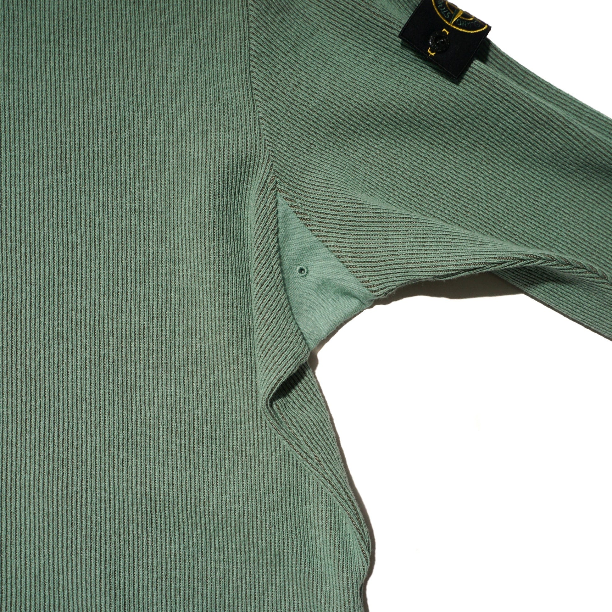 NYLON JERSEY CREWNECK SWEATSHIRT "LIGHT GREEN" - PLG