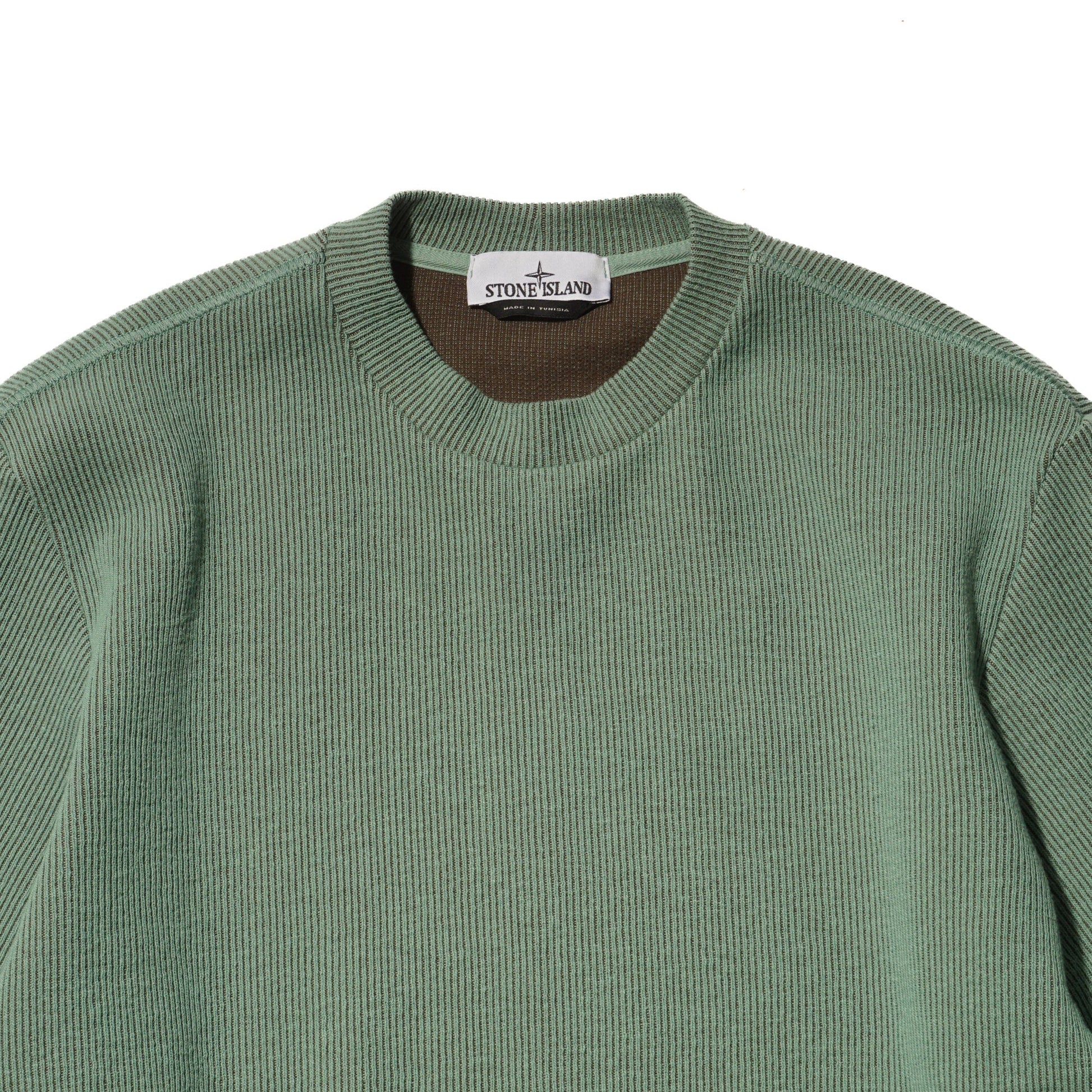 NYLON JERSEY CREWNECK SWEATSHIRT "LIGHT GREEN" - PLG