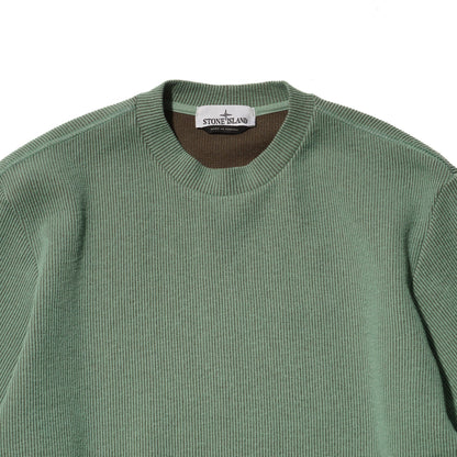 NYLON JERSEY CREWNECK SWEATSHIRT "LIGHT GREEN" - PLG