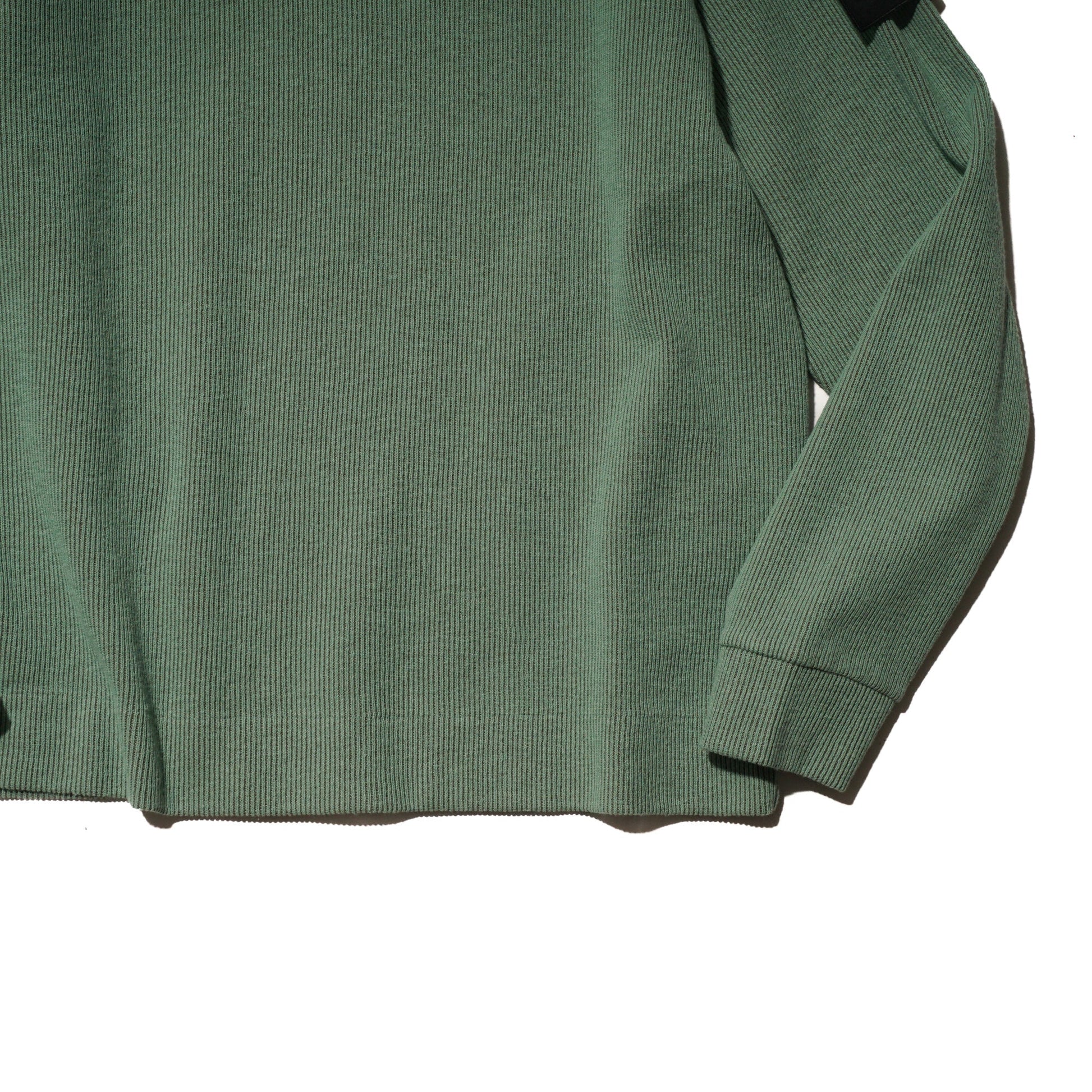 NYLON JERSEY CREWNECK SWEATSHIRT "LIGHT GREEN" - PLG