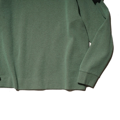 NYLON JERSEY CREWNECK SWEATSHIRT "LIGHT GREEN" - PLG