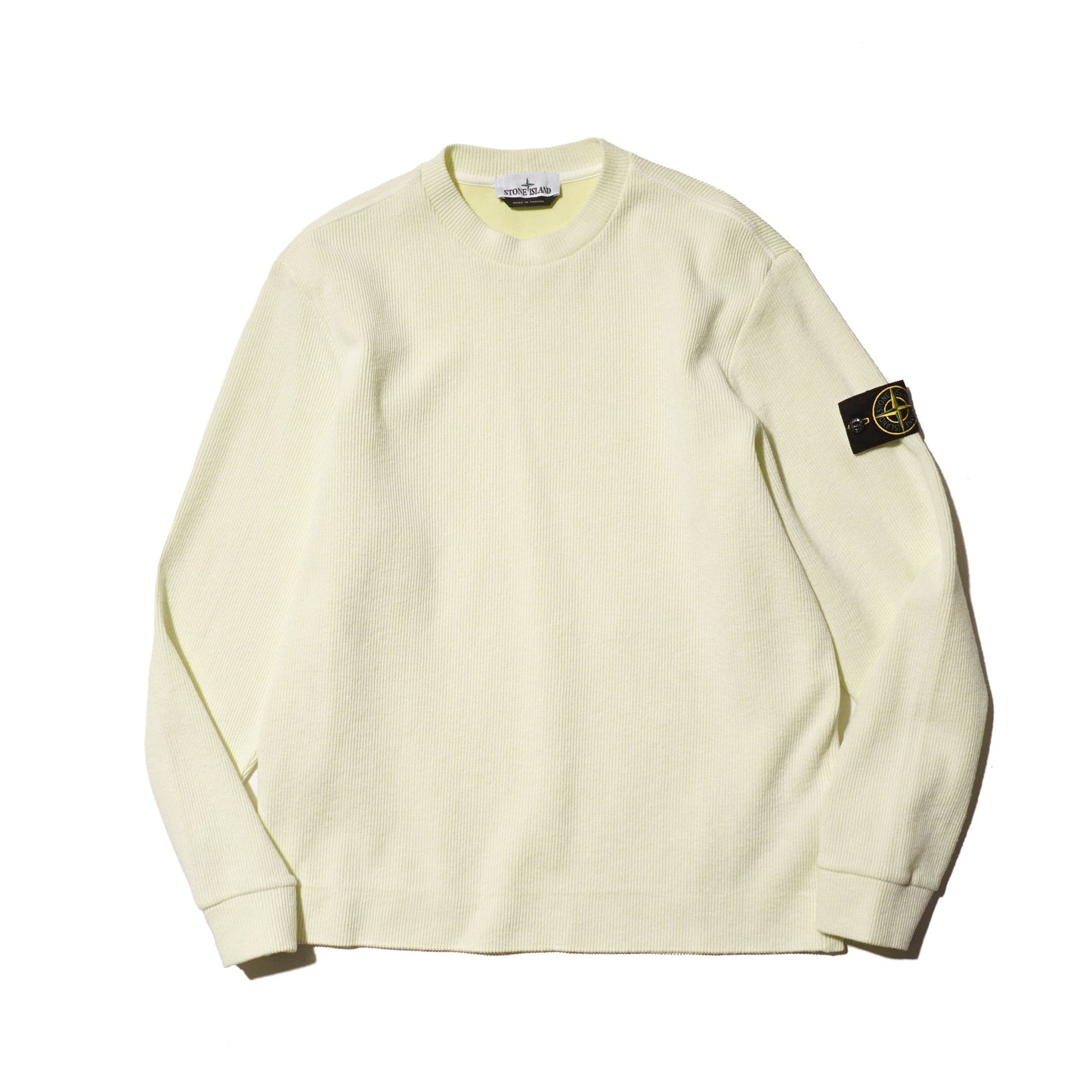 NYLON JERSEY CREWNECK SWEATSHIRT "WHITE" - PLG