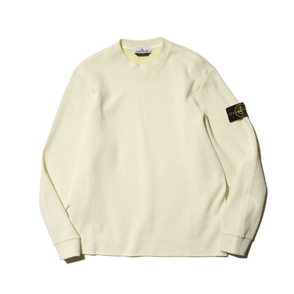 NYLON JERSEY CREWNECK SWEATSHIRT "WHITE" - PLG