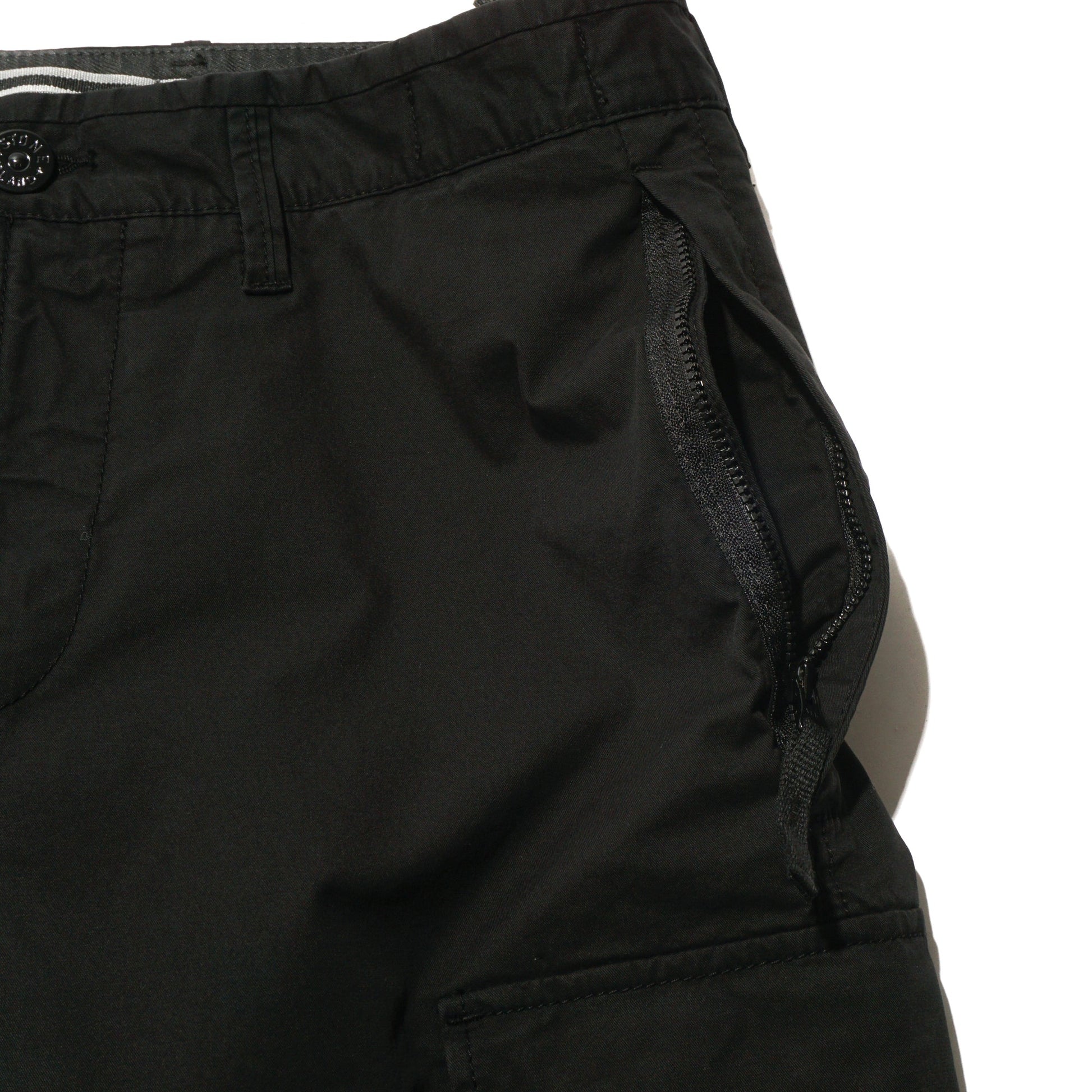 SUPIMA® COTTON TWILL STRETCH-TC BERMUDA "BLACK" - PLG