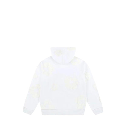 Denim Tears The Cotton Wreath Hoodie - White Monochrome