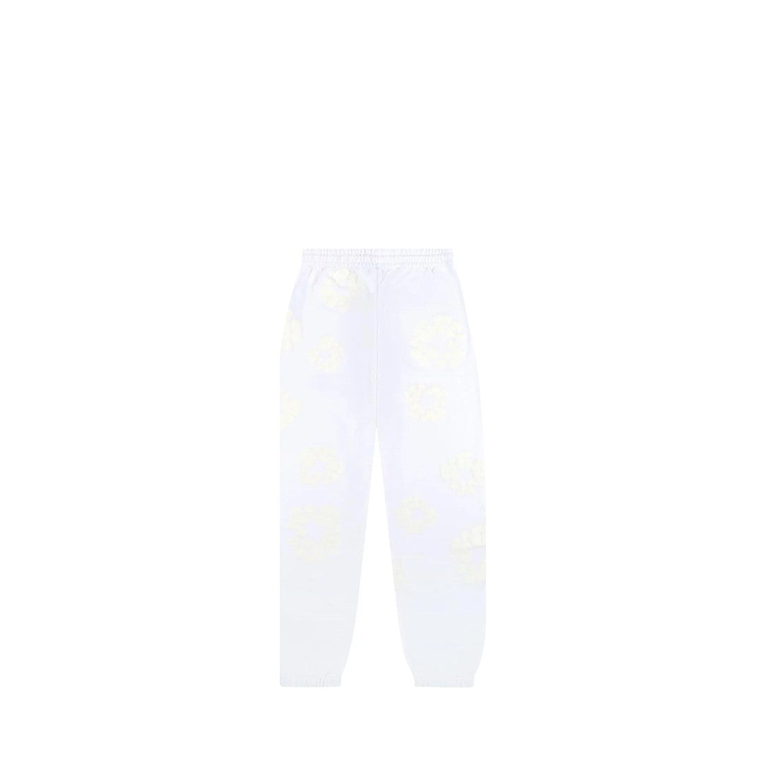 Denim Tears The Cotton Wreath Joggers - White Monochrome