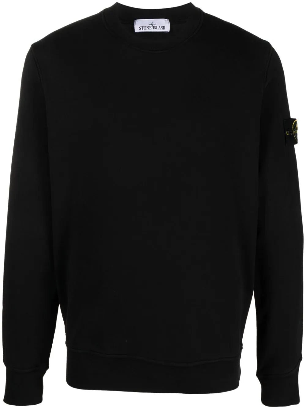 Black Cotton Fleece Sweatshirt - PLG