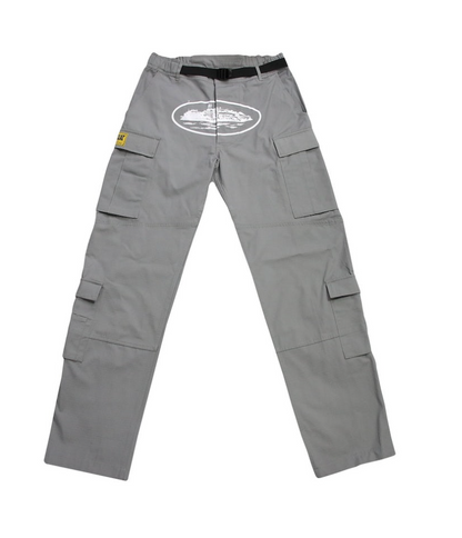 Alcatraz Cargos - White/Grey - PLG