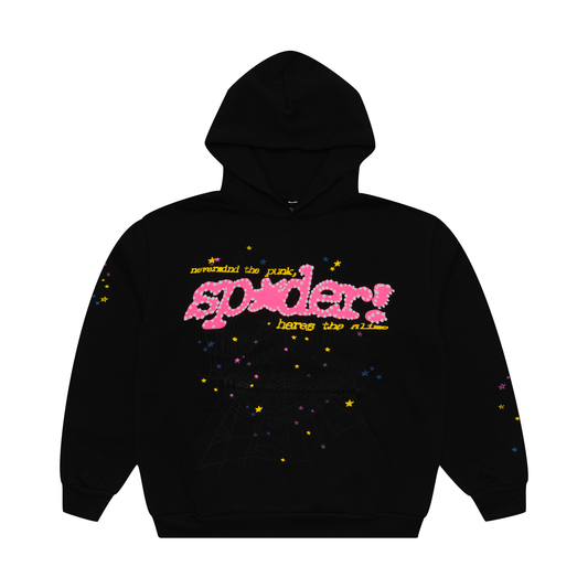 Spider Worldwide Punk V2 Hoodie Black - PLG