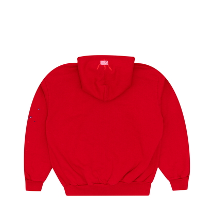 Spider Worldwide Red Angel Number 555 Hoodie Red - PLG