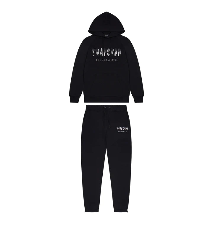 T. Came Hooded Tracksuit - BLACK/WHITE - PLG