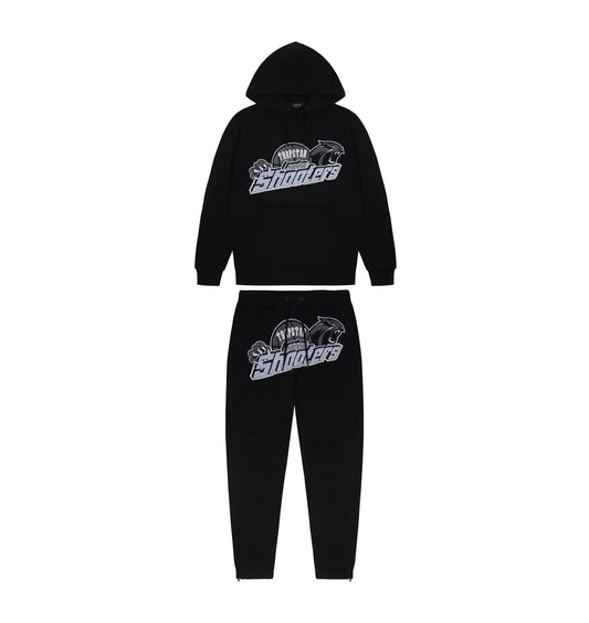 T. Shooter Tracksuit- BLACK/SKY BLUE - PLG