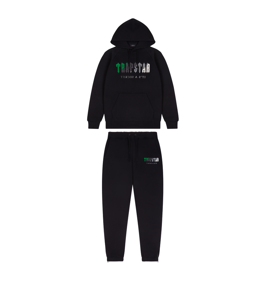 T. Hooded Tracksuit - BLACK/GREEN BEE - PLG