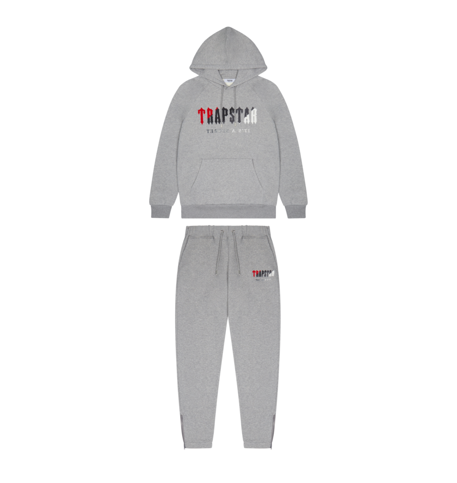 T. Hooded Tracksuit - GREY/RED - PLG