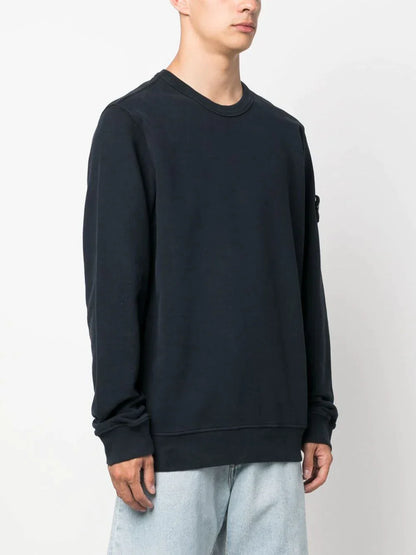 Navy Brushed Cotton Sweatshirt - PLG