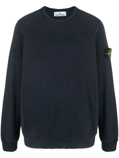 Navy Brushed Cotton Sweatshirt - PLG