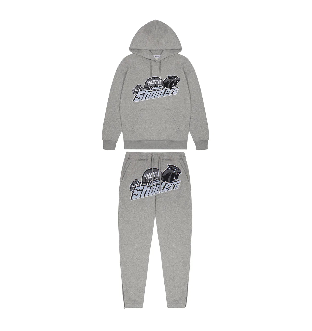 T. Hooded Tracksuit - GREY/SKY BLUE - PLG