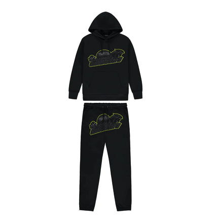 T. Shooter Tracksuit - BLACK/LIME - PLG