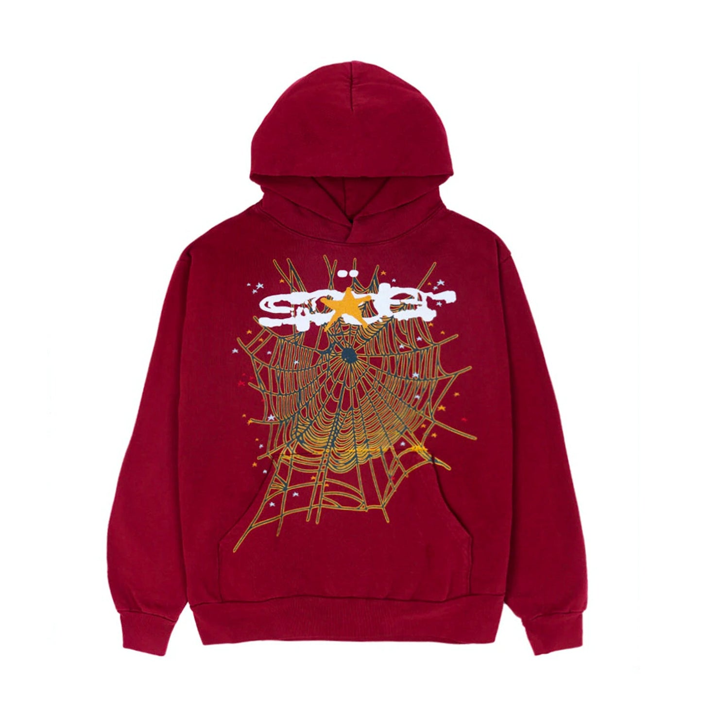 Spider Worldwide Logo Hoodie Maroon - PLG