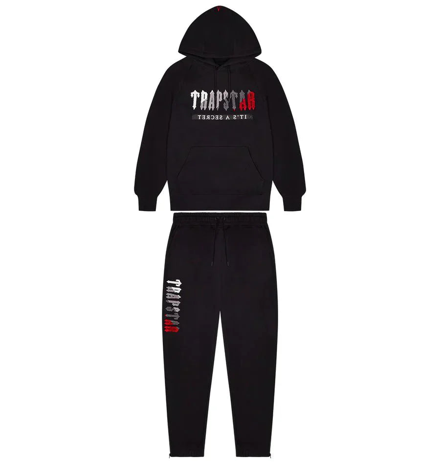 T. 2.0 Hooded Tracksuit - BLACK / RED - PLG