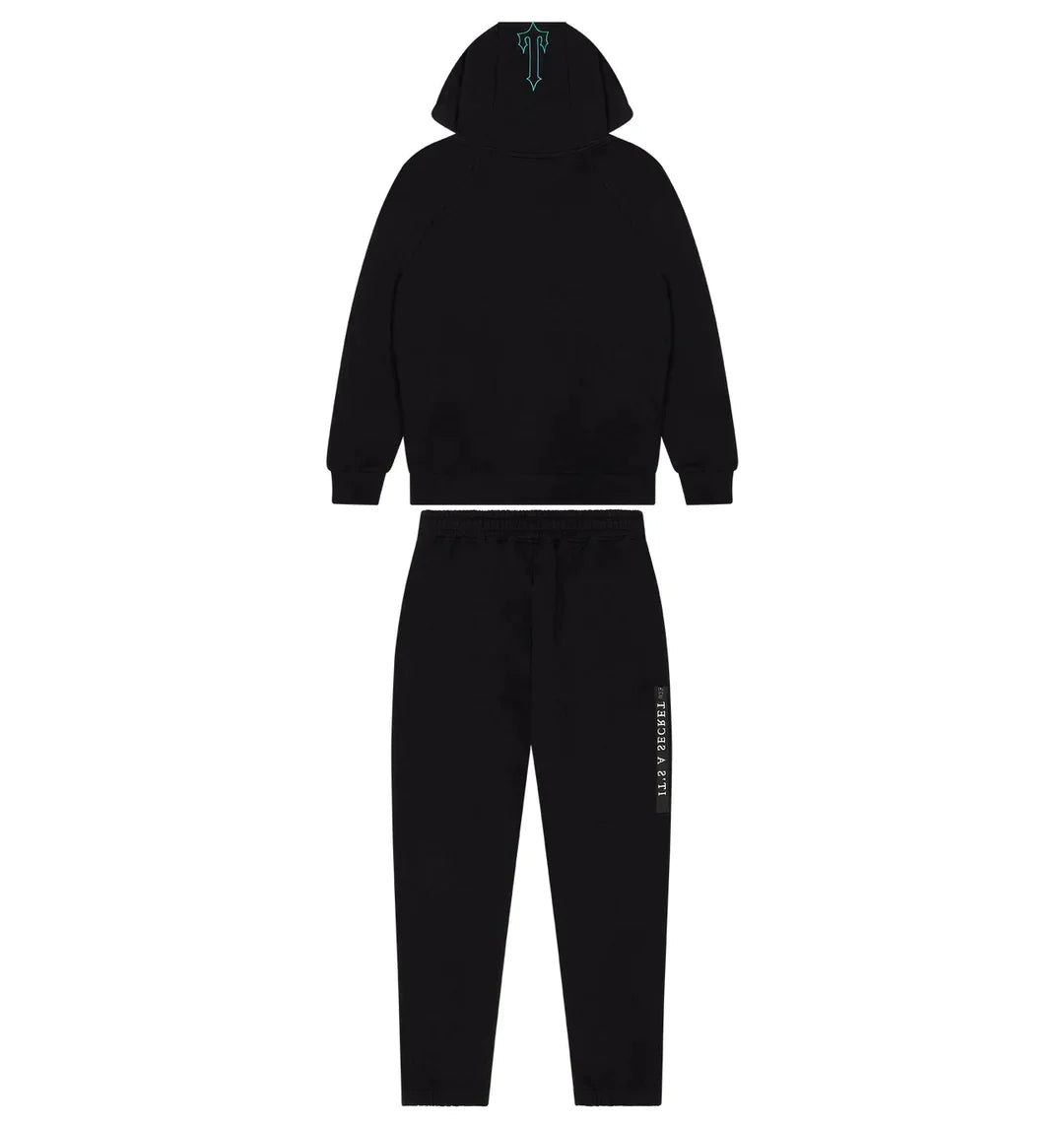 T. 2.0 Hooded Tracksuit - BLACK / TEAL - PLG