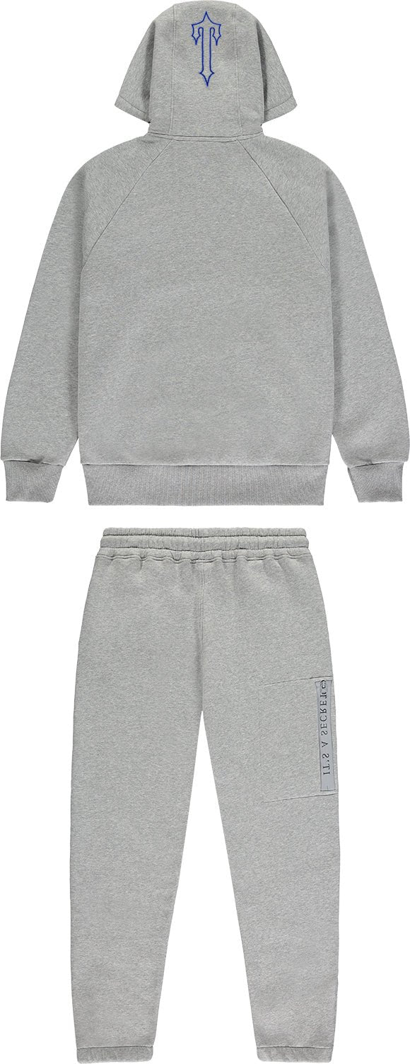 T. Hooded Tracksuit - GREY / BLUE - PLG